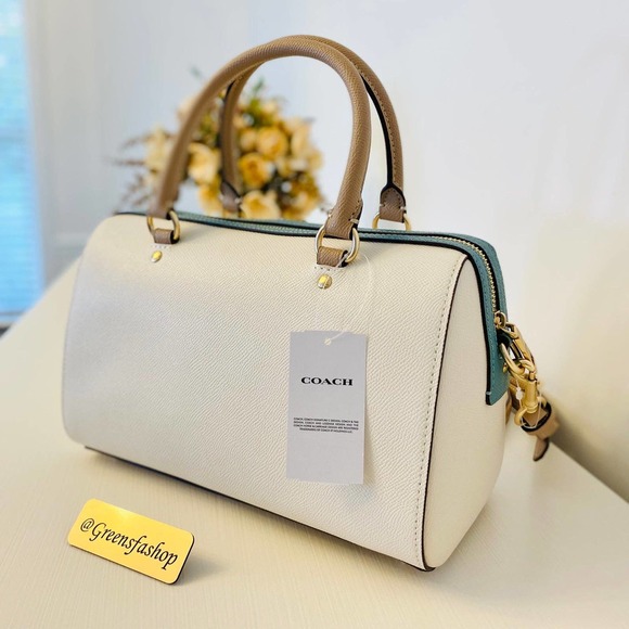 Coach Purse & wallet Rowan Satchel In Colorblock - Picture 5 of 11